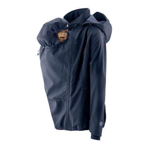 Softshell-Tragejacke + Regenschutz